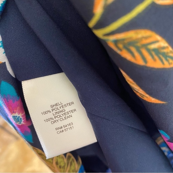 Eliza J Floral Hi-Lo Surplice Knee Length Dress Woman’s 20 Plus Size - Picture 11 of 12